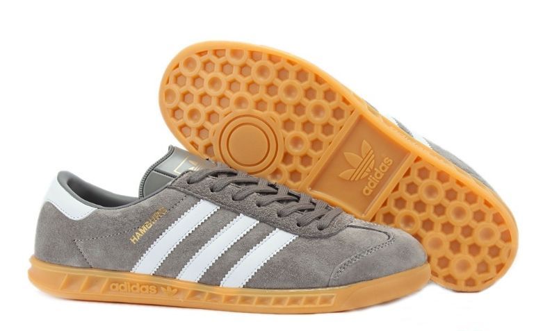 Adidas hamburg cheap grey white