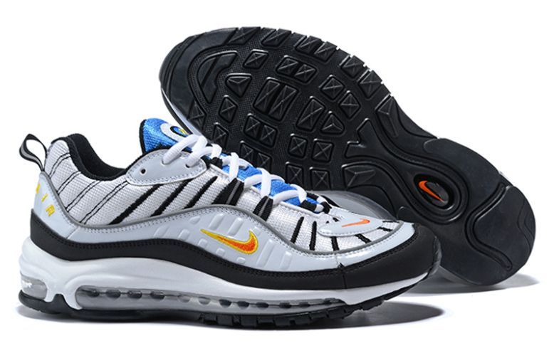 Nike Air Max 98 White Black Blue