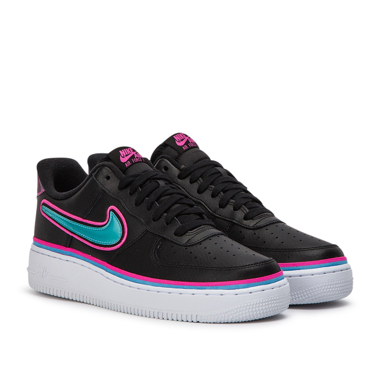Nike Air Force 1 07 LV8 Sport NBA Black Violet step man