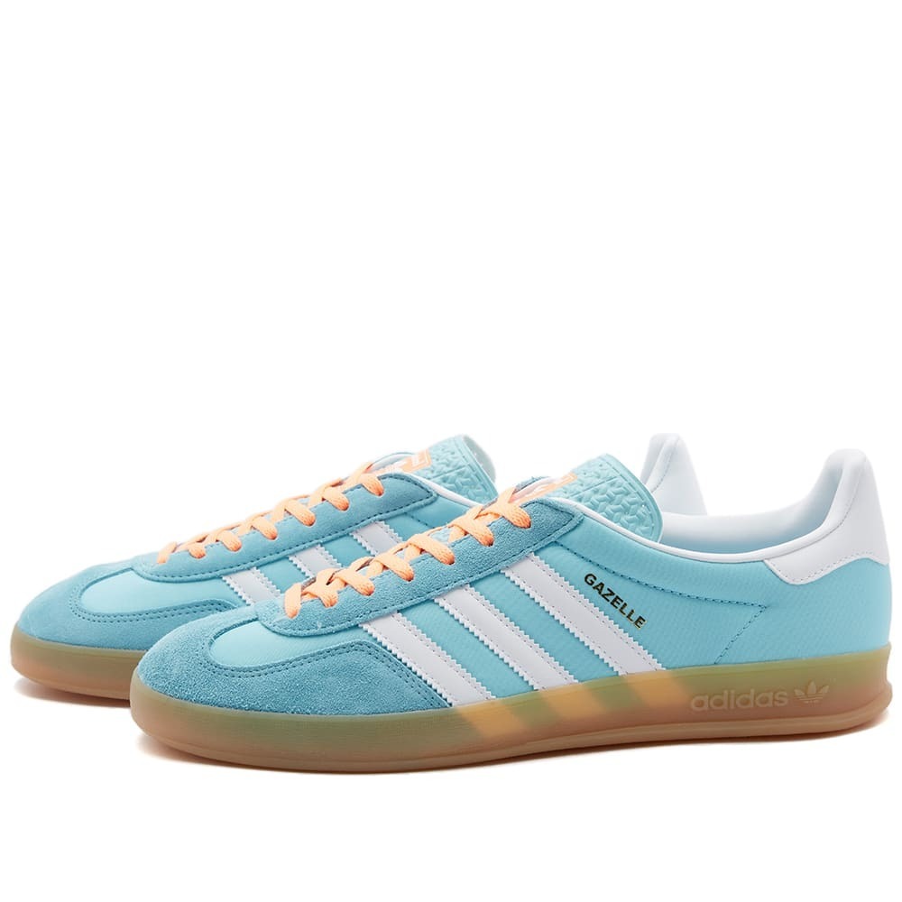 Кроссовки Adidas Gazelle Indoor, голубые с белым — купить в Перми в  интернет-магазине step-man.com